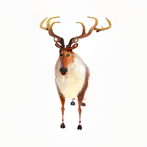 Pixar Style Deer View 1