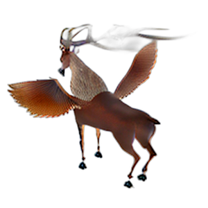 Winged Deer View 2